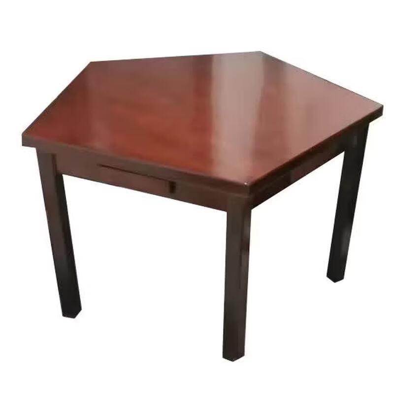 Solid Wood Pentagonal & Hexagonal Card Game Table