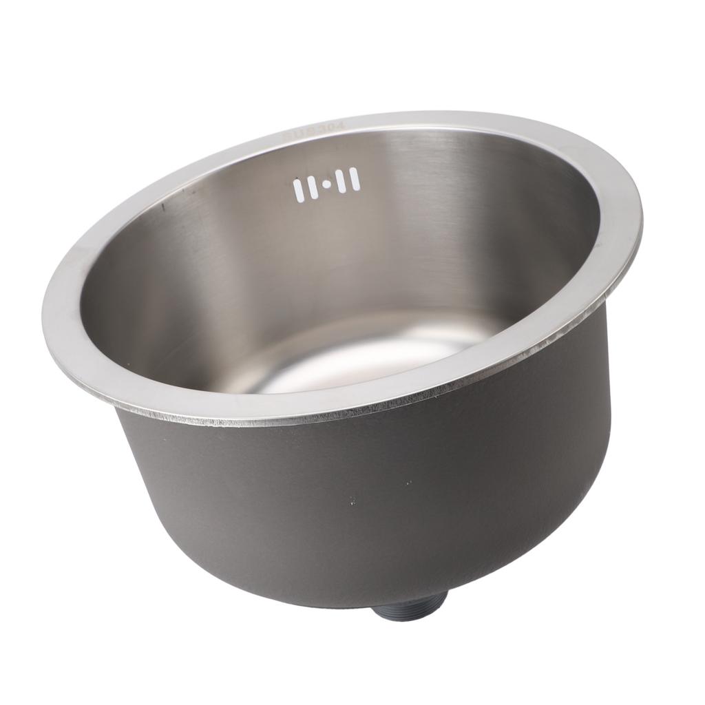 Кухонная мойка из нержавеющей стали 304, матовая, с одной чашей, устойчивая к ржавчине, круглая мойка для домашнего бара 36 см