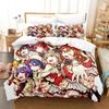 3D Постельное белье Love Live Наволочка Печатный Комплект постельного белья Пододеяльник Наволочка Постельное белье Простыня Чехол для одеяла Размеры: Полный, Queen, King