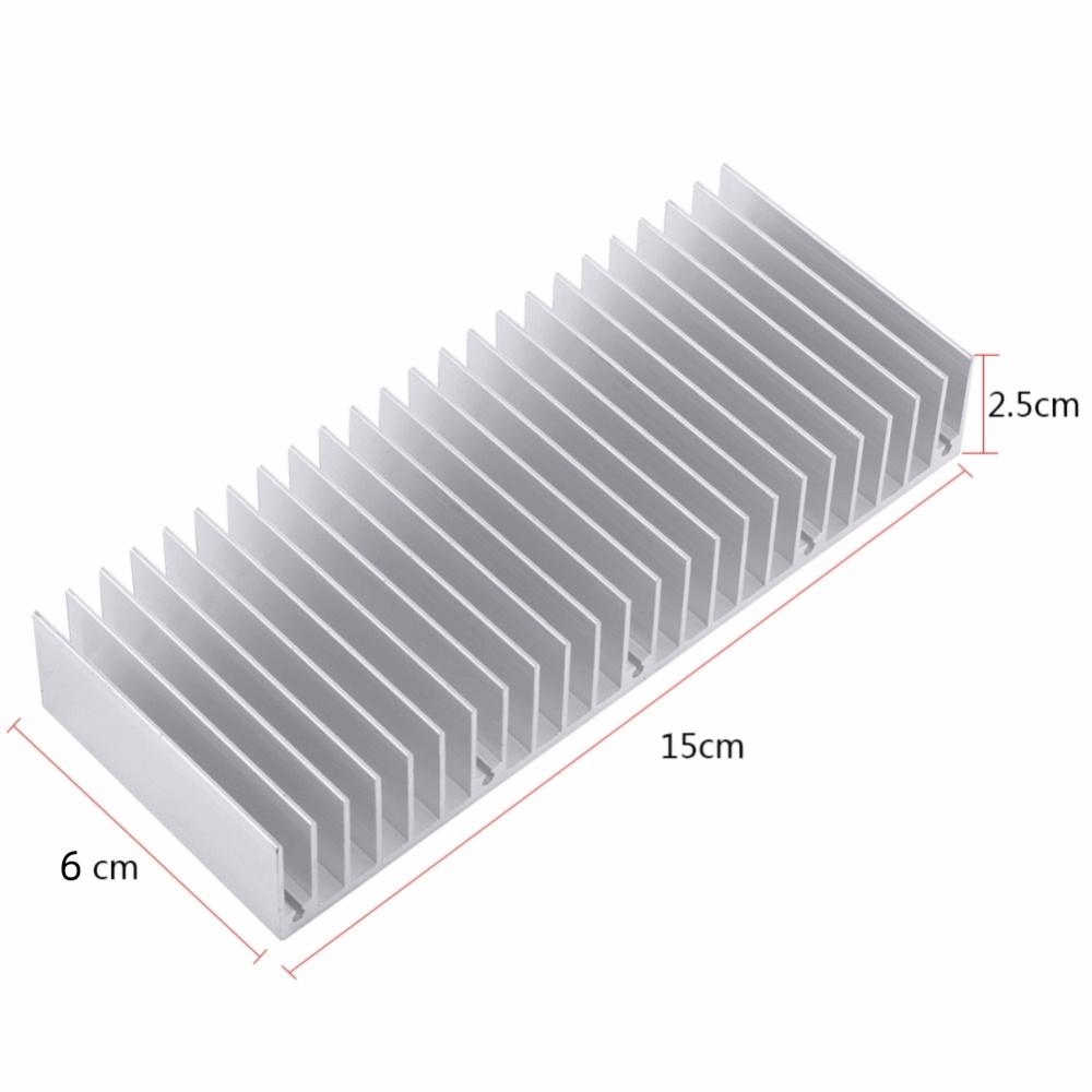 Silver Heatsink 150*60*25mm Heat Sink Efficient Cooling Cooler  Power Supply Cooling