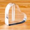 Acrylic Rose Base Clear Rose Heart Shaped Base Creative Flower Seat  Desktop Ornament Vase