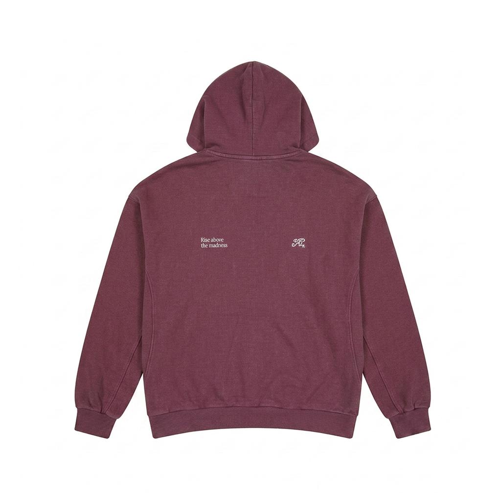 Men's ANTA Sweatshirts Unisex Dark Maroon Hooded Moderate