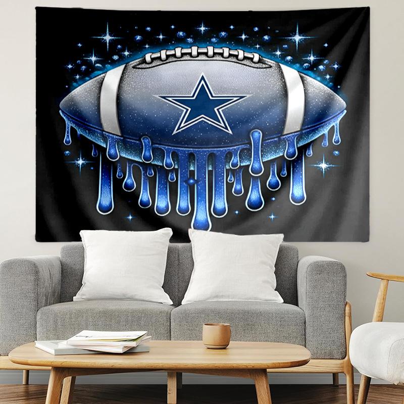 Dallas Cowboys Print Tapestry, Lightweight Wall Hanging, for Bedroom, Dorm, Living Room, Home Art Decor, Birthday Christmas Gift for Friends