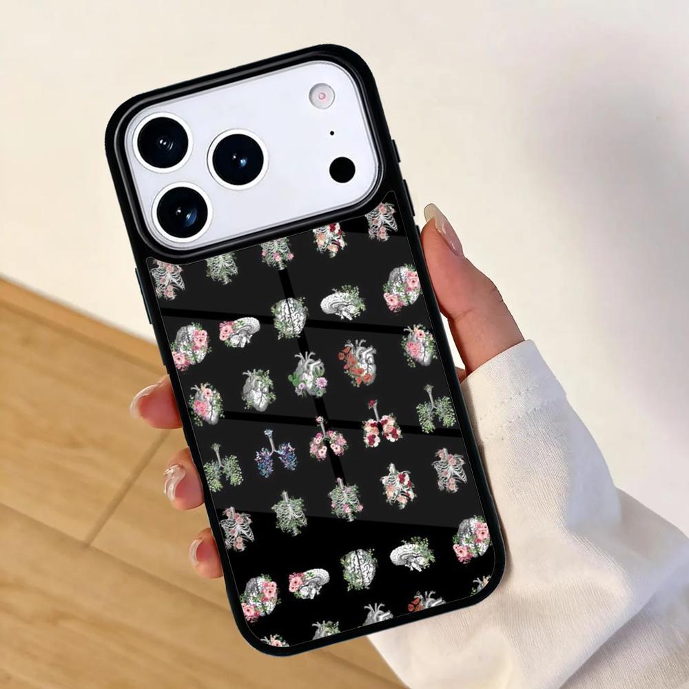 Medical Human Anatomy Mobile Phone Case for IPhone 17 AIR 16pro Max 15 14 13 12 11 Bumper Cover