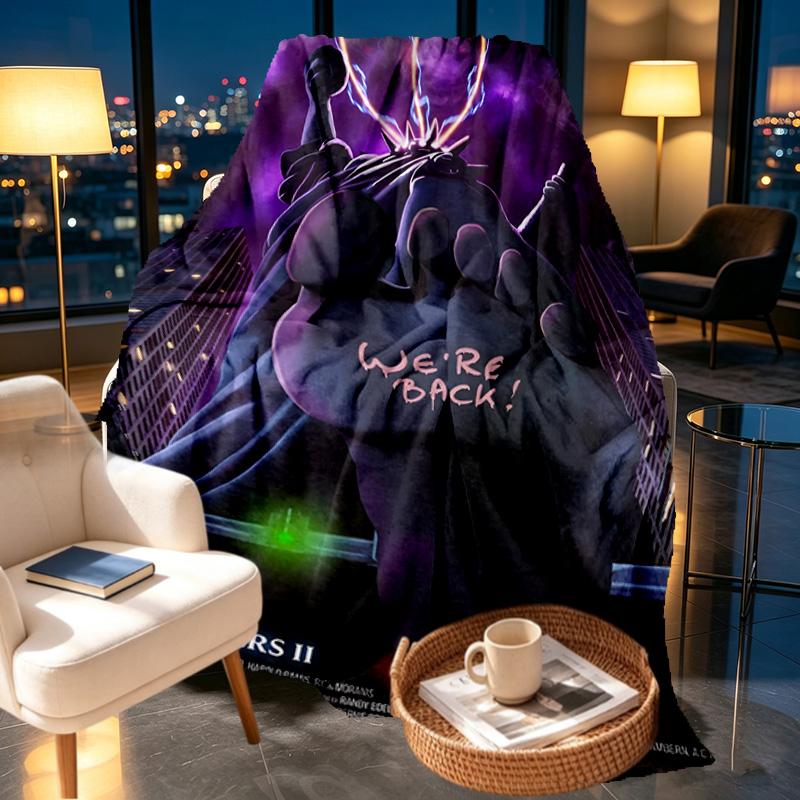 Ghostbusters Print Blanket - Soft & Comfortable, for Bedroom, Travel, Sofa, Home Decoration - Birthday Christmas Gift for Friend