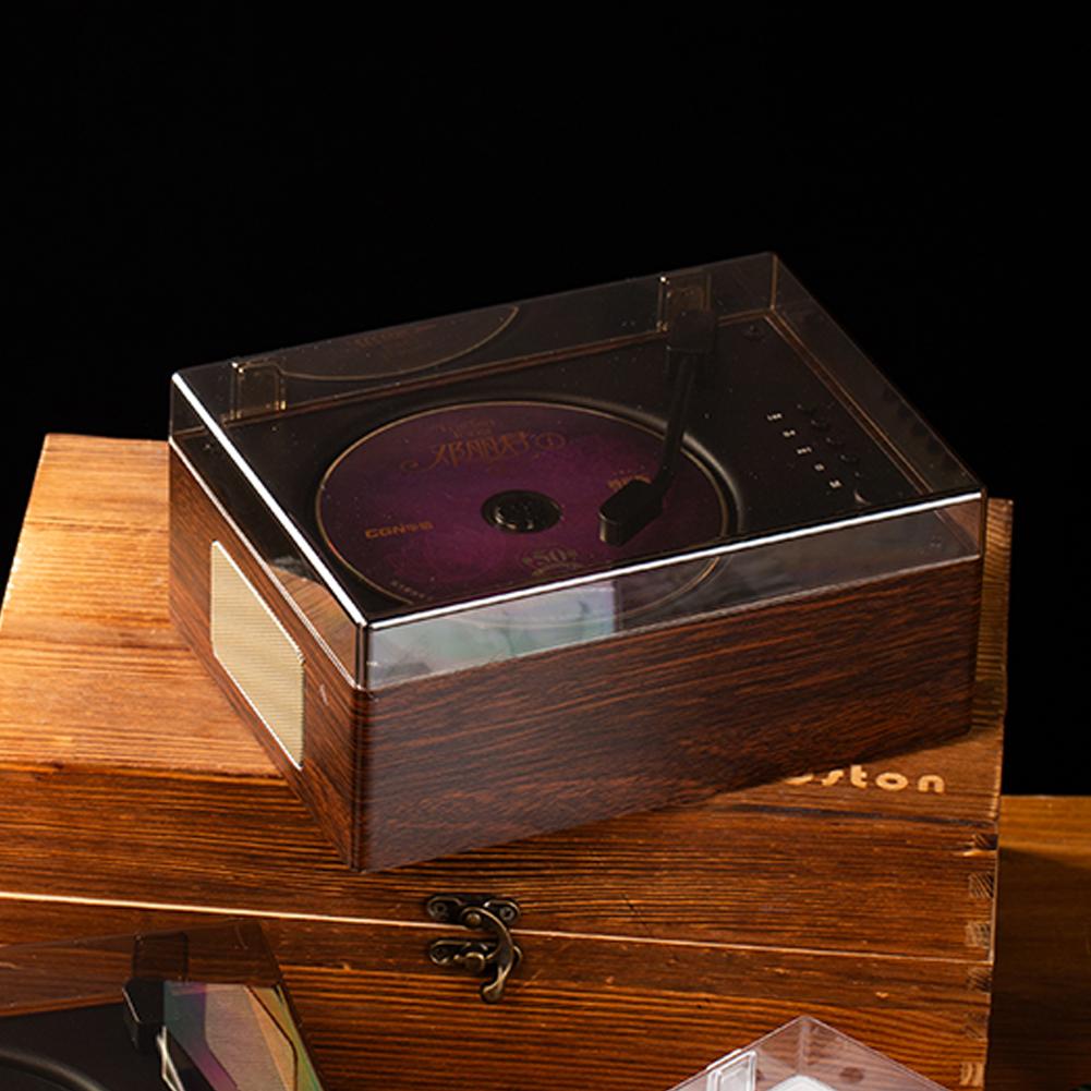 CD-плеер Перезаряжаемый Поддержка CD BT USB 3,5 мм AUX Беспроводной динамик Bluetooth-совместимый 5.0 Настольный CD-плеер Декор для дома