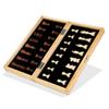 Magnetic Wooden Folding Chess Set with Felted Game Board Interior Folding Chessboard Travel
