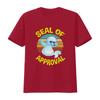 Seal Of Approval T Shirt Funny SweaT Lover s Puns Baby vintage Washed Comfortable Slightly Casual Soft graphic Unisex