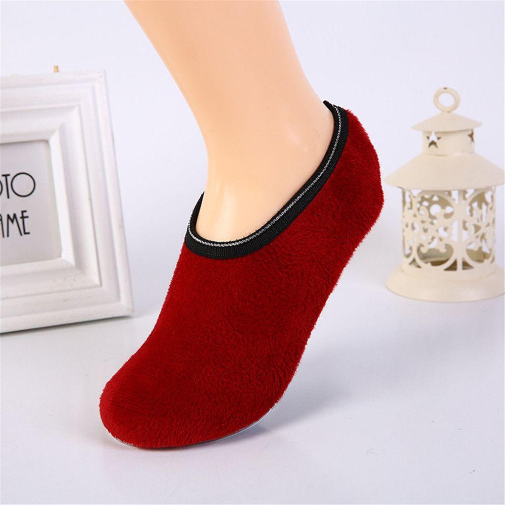 Casual Men Women Antislip Thicken Velvet Thermal Socks Winter Warm Bedroom Floor Socks