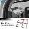 Настоящая мягкая карбоновая наклейка для Kia Sportage 2022 2023 2024 2025 LHD RHD Рамка воздуховода салона Аксессуары для отделки интерьера