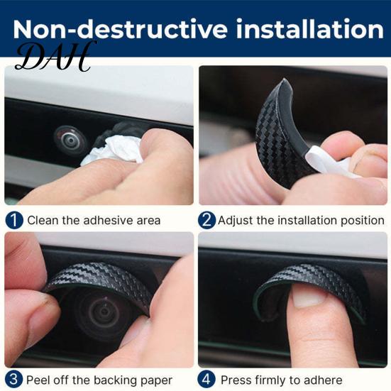 Side Mirror Rain Visor Backup Camera Cover for Ford Maverick 2022-2026, Rearview Car Exterior Accessories Sun Shield, Carbon Fiber Pattern Soft