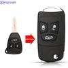 Jingyuqin Modified Entry 3/4 Button Flip складной чехол для дистанционного ключа от машины для Chrysler Town Country Dodge Grand Caravan Jeep