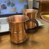 Weave Handle Moscow Water Mule Thickened Design Copper Beer Mug Copper Milk Mug  Breakfast Drink