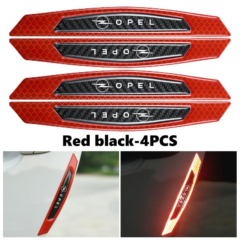 For Opel Reflective Car Sticker Door Edge Guards Trim Molding Protection Strip Scratch Protector Insignia Corsa Zafira Meriva YC4