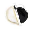 Silver Ring 'Obao' Mother of Pearl / Onyx