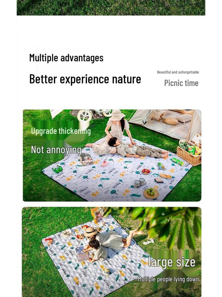Thickened Waterproof Outdoor Picnic & Camping Mat - Foldable, Moisture-Proof, Portable