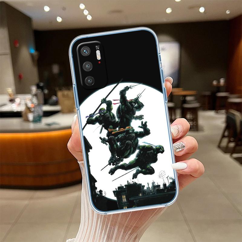 RE61 TMNT Transparent Phone Case for Motorola Moto E13 E15 E20 E22 E22I E22S E30 E32 E40 E7 E7I G Plus Power Play Stylus G22 G14