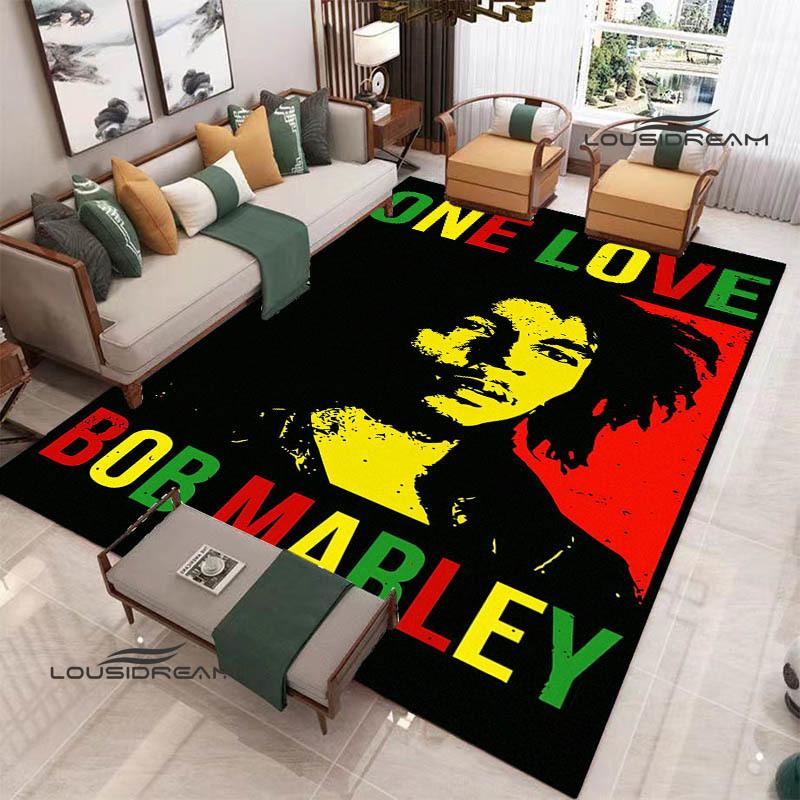 Bob Marley Lion printed carpet Non-slip carpet outdoor carpets area rug Home bedroom decor rug for bedroom birthday gift
