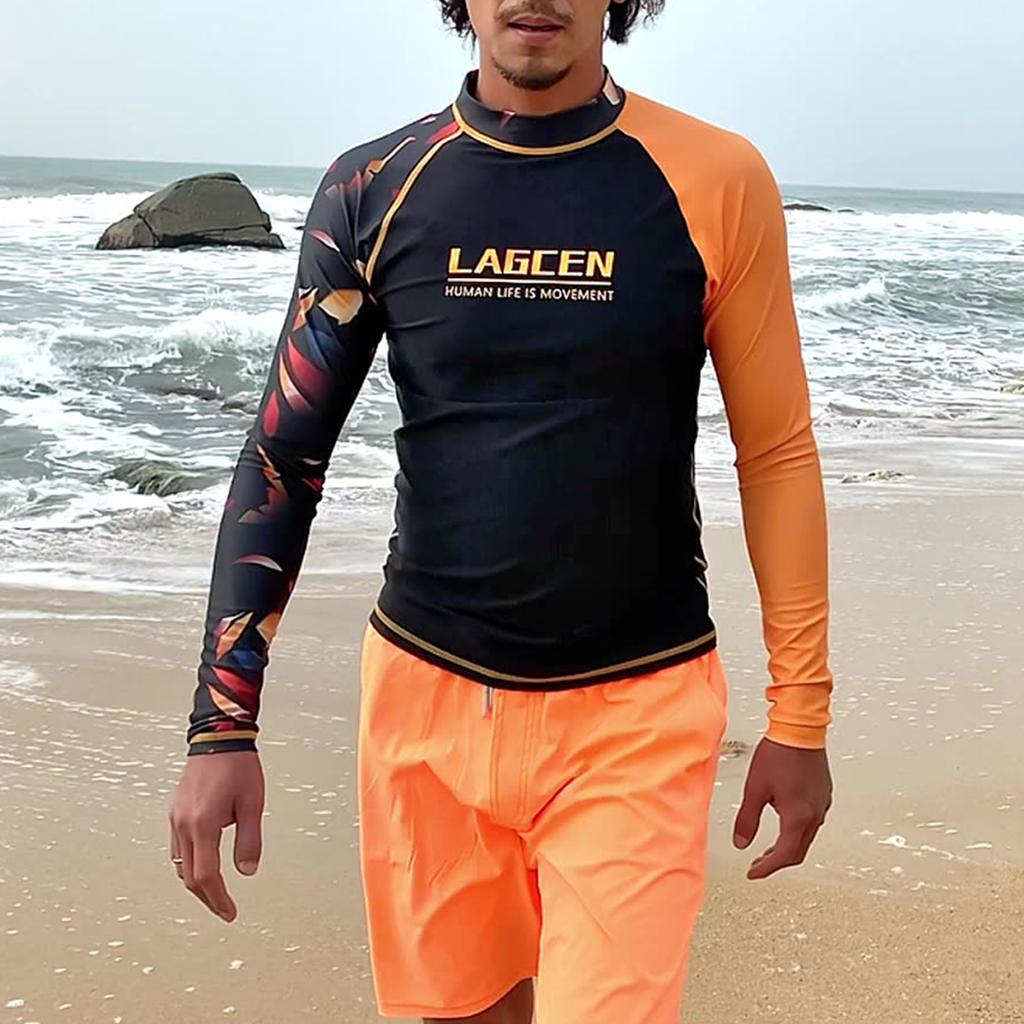 Мужской водолазный костюм, купальник, быстросохнущий купальник с длинными рукавами