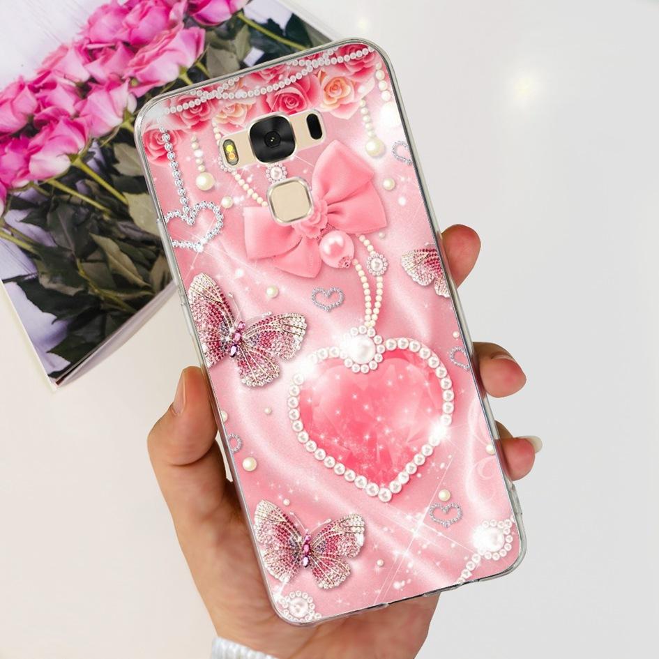 Чехол для Asus ZenFone 3 Max ZC553KL Популярный Цветок Бабочка Мягкий Силиконовый Чехол для Телефона Для ASUS X00DD X00DDA XOODD ZC553KL Funda