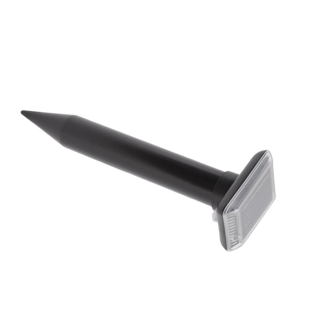 Ultrasound Snake Repeller Mini Solar Powered 360 Degree Buzzer Waterproof Mole Repeller for Outdoor