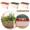 Indoor Flower Planter Box Vegetable Planting Pot Double Layer Self Watering Plant Pot