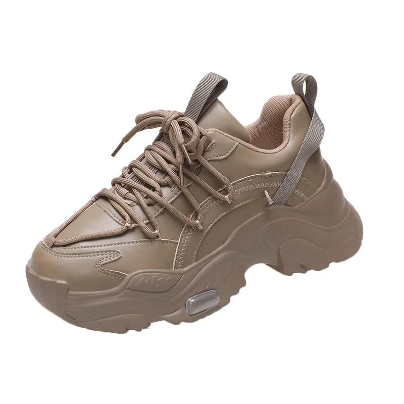 Женская обувь большого размера 41-43 летнее новое поступление супер горячие папины кроссовки для полных ног широкие полные толстая подошва дышащие спортивные кроссовки