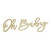 1 Набор Вывеска Oh Baby Деревянная Буква Дом Гостиная Спальня Настенное Украшение Детский Праздник Нейтральный Пол Раскрытие Гендера День Рождения Декор для Фона Вечеринки