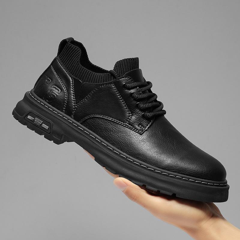 Новое поступление Мужские оксфорды на шнуровке Ручная работа Мужские повседневные туфли Элегантные Мужские повседневные кожаные туфли Для отдыха Прогулок Бизнес Кроссовки