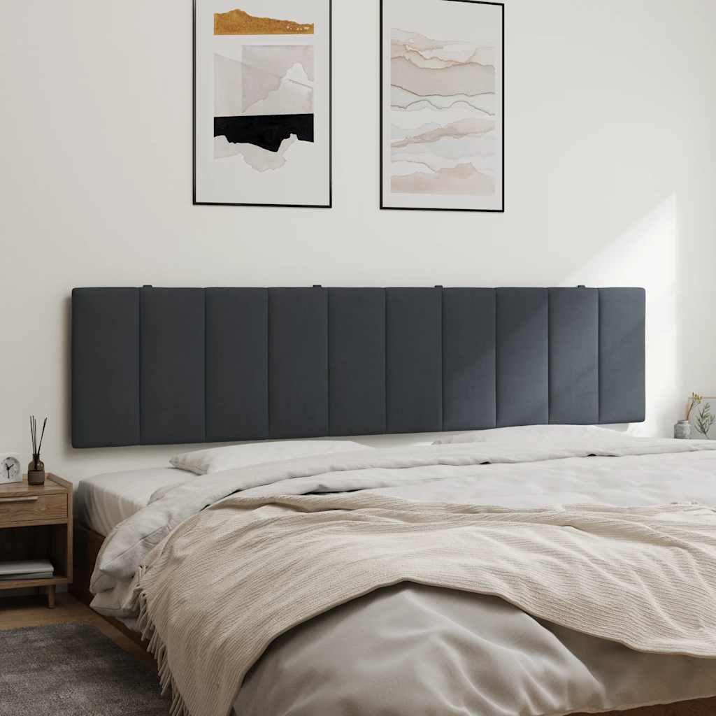 Headboard Cushion  Hanko  Dark Grey 200 cm Velvet