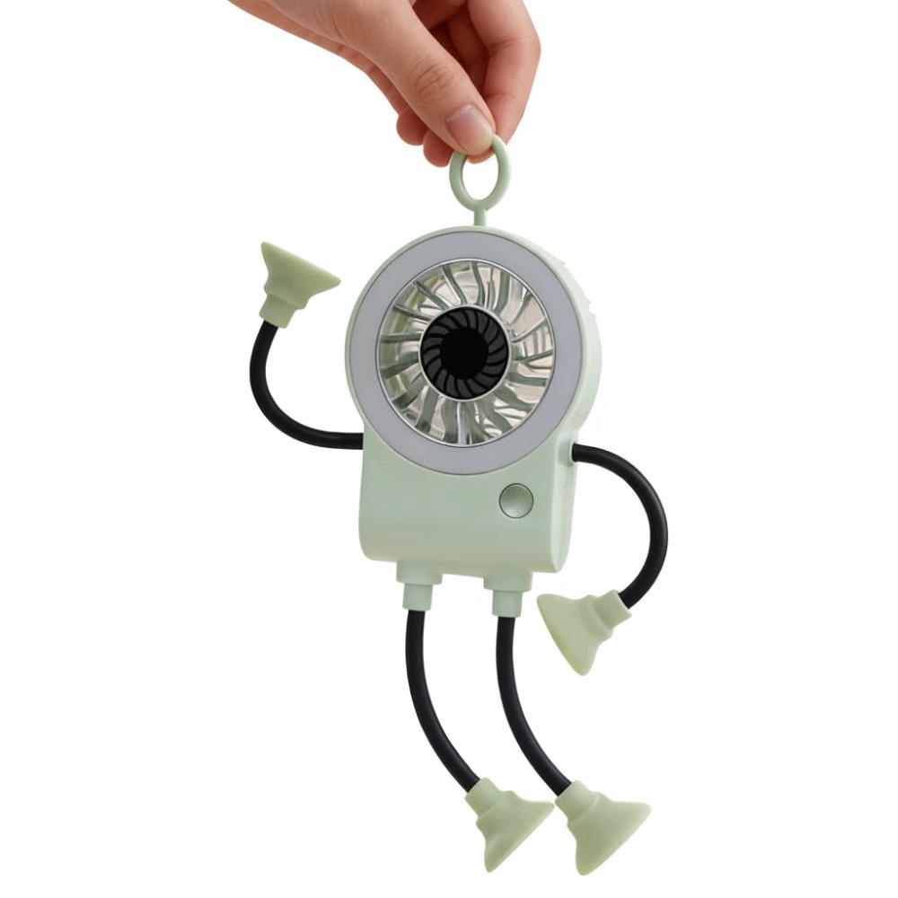 Dual Modules Portable Handheld Fan Flexible Legs Adjustable Wind Speed Fan  Handheld Use