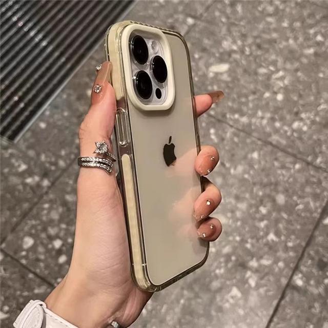 Роскошный прозрачный цветной чехол для iPhone 16 Pro Max для iPhone 15 14 13 12 11 Pro Max X Xs Xr Мягкая защитная крышка
