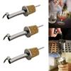 1/3PCS Metal Barware With Cover Bottle Stopper Wine Pourer Wooden Cork Oil Dispenser