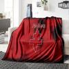 Metz Football Club Flannel Blanket, Soft Polyester, Modern Design, All-Season for Camping, Travel, Gifts for holidays or birthdays