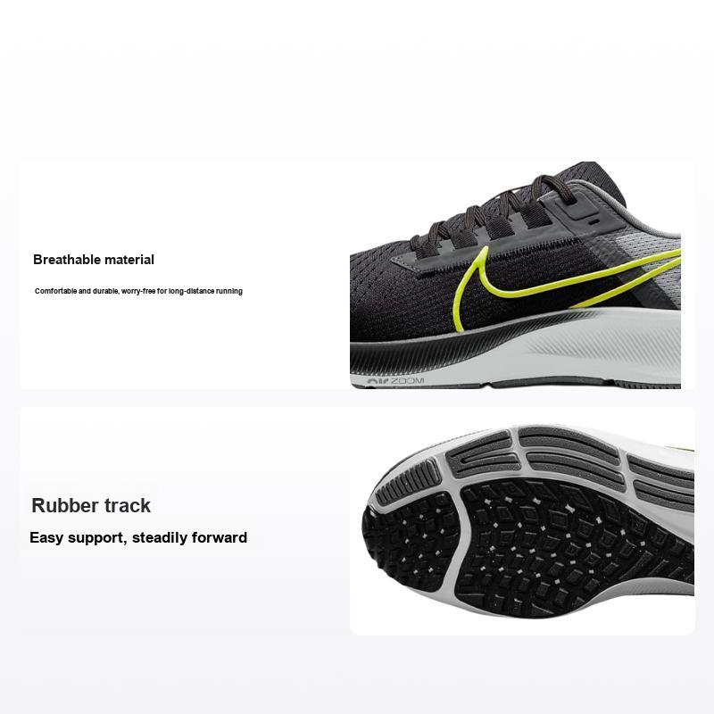 Nike Air Zoom Pegasus 38 Dark Smoke Grey Volt Мужские кроссовки Светло-Дымчато-Серые CW7356-005