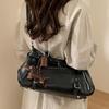 Korean Retro Tote Bag Luxury High-quality Women's Shoulder Bag Stylish Studded Belt Buckle Design Simple Casual Crossbody Bag