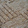 Tapis damier aspect jute intérieur extérieur beige 120x160