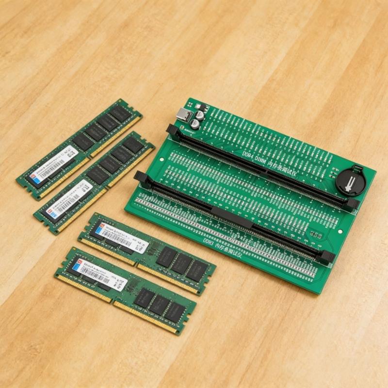 Тестовая карта памяти для настольного компьютера DDR3 DDR4 Слот для памяти Диагностический инструмент Тестер Карта Адаптер питания от USB