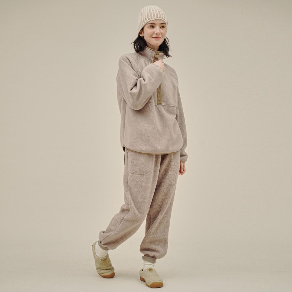CHIQUITA Fleece Pants (Solid) Beige 234502Sbe