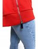 Women's Sweatshirt with Hood Cotton Fashionable Oversize Soft MORAJ M RED