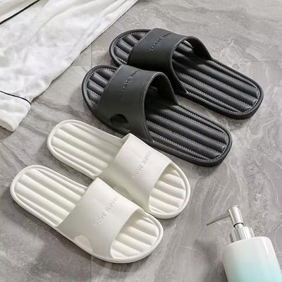 Весенняя женская обувь на плоской подошве Новые летние женские домашние тапочки Нескользящие тапочки для ванной комнаты Обувь для дома