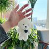 DIY Trinket Plush Rabbit Keychain Bear Plush Keychain Dog Plush Keyring Backpack Pendant