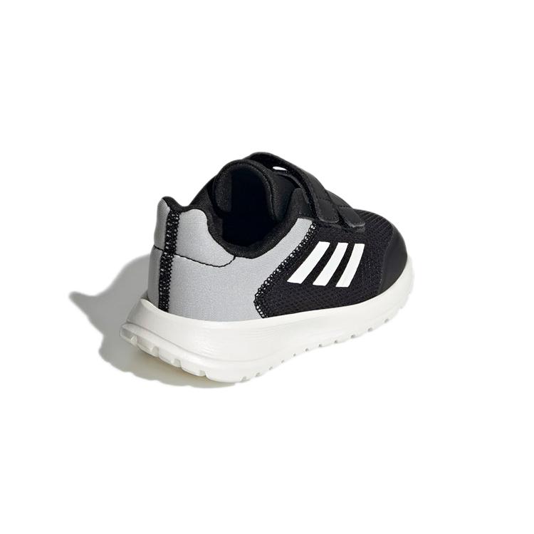 adidas Ткань износостойкая износостойкая низкие детские туфли Черный Серый Малыш GZ5856