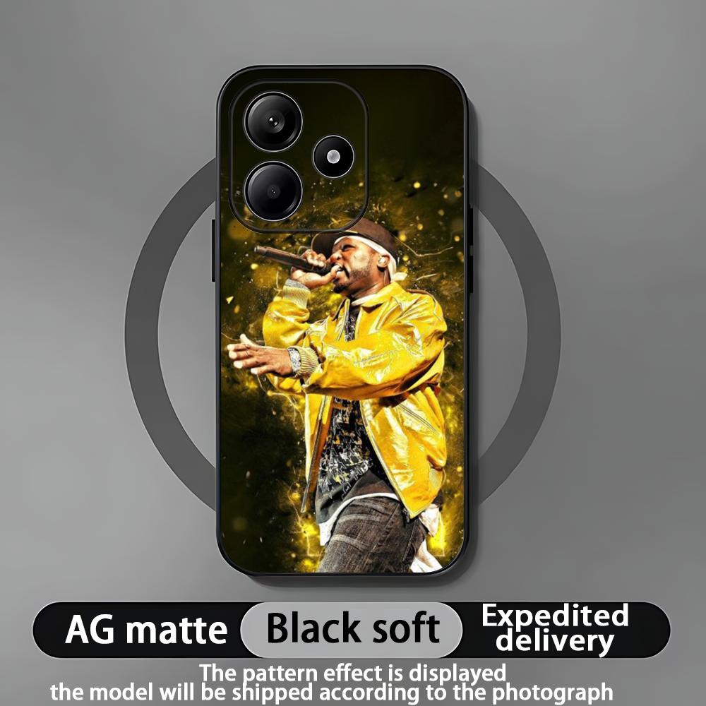 Модный горячий рэпер 50 Cent Чехол для телефона для Xiaomi Redmi Note 14 13 12 11 Pro Plus S 5G 4G Мягкий черный чехол для телефона