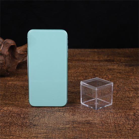 4 шт. прочная коробка для конфет многократного использования PS прозрачный куб компактный портативный чехол-органайзер с крышкой для свадьбы