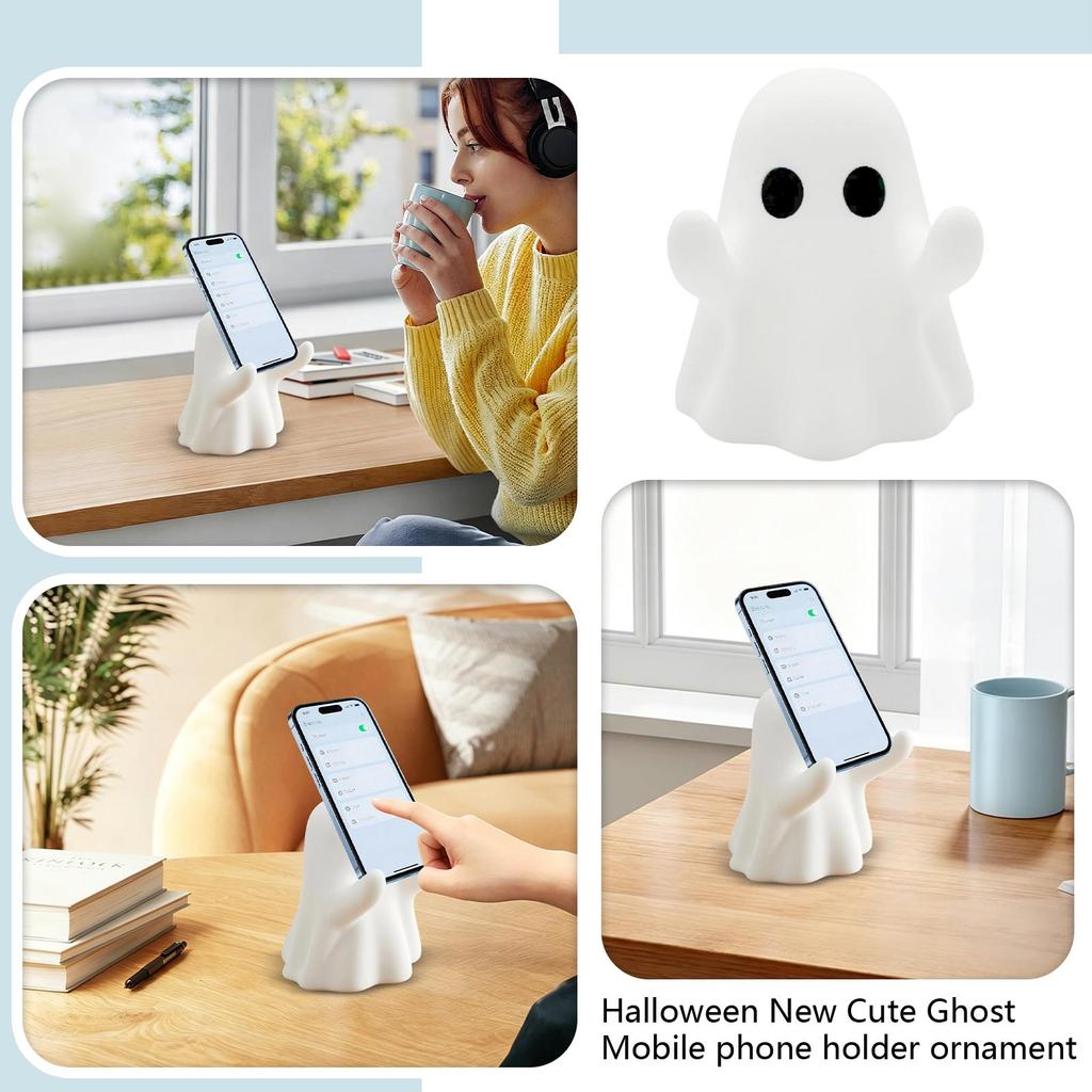 Halloween Pen Holder and Phone Stand - Multifunctional Funny Desk Decoration for Holiday Decor