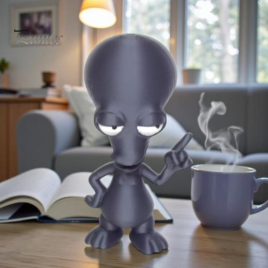 Декоративная фигурка инопланетянина, 3D-печатное украшение, забавная фигурка, коллекционная новинка с большой головой, украшение для дома на стол, полку, для влюбленных