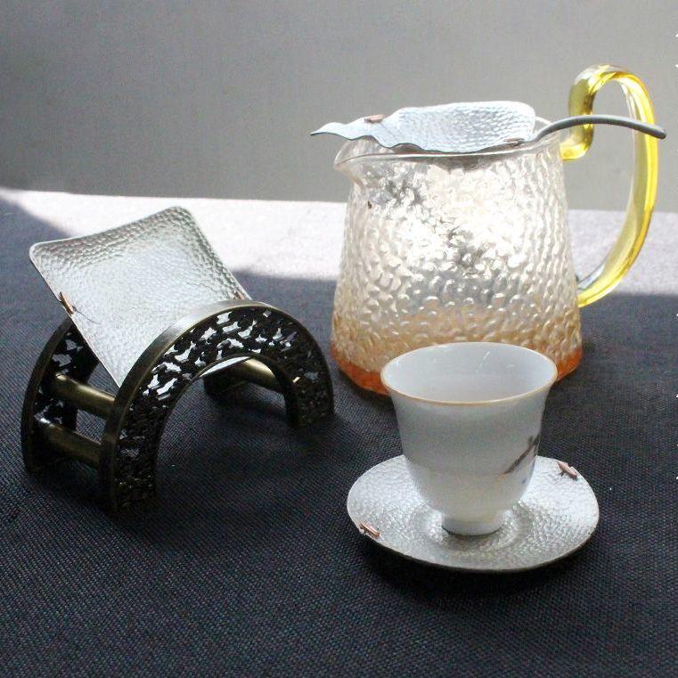 1 шт. Новые жестяные подставки в японском стиле, круглые блюдца с цветком сливы, металлические теплоизоляционные подкладки, аксессуары для чайной церемонии