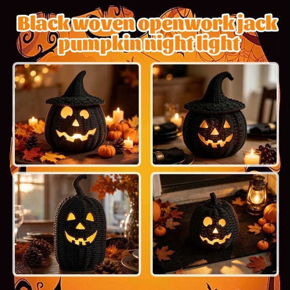 Handcrafted Witch Hat Halloween Woven Seagrass Pumpkin Candy Storage Basket  Halloween Decoration