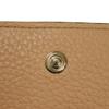 Used 9656 Alphabet Card Holder CHC21WP015F57 7946 Current Pastel Unused Logo Medal Charm Muted Brown Women's from Japan